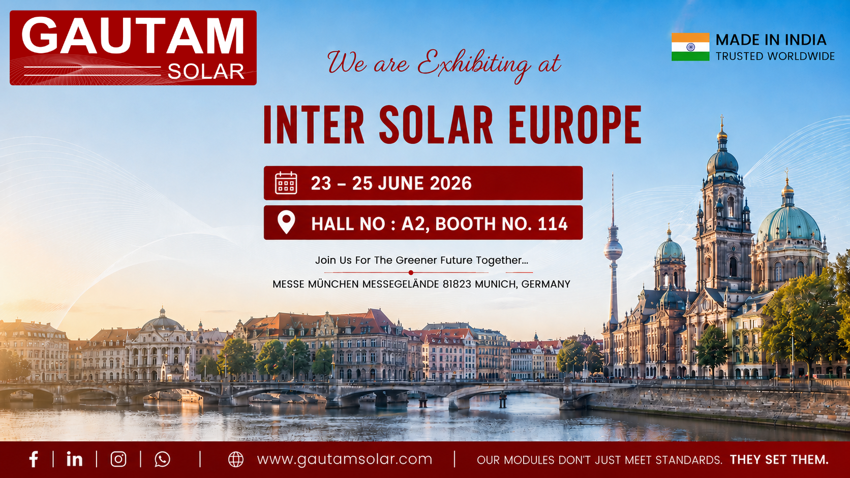Gautam Solar at Intersolar Expo